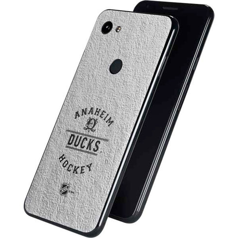 NHL Anaheim Ducks Black Text Google Pixel 3a XL Skin